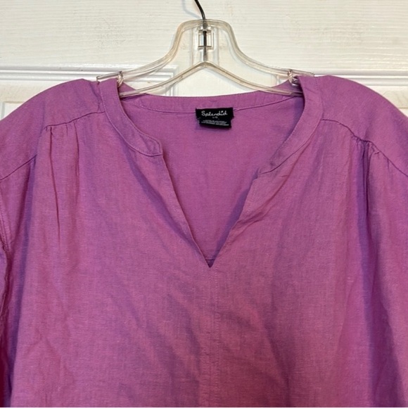 Splendid Purple Cap Sleeve Blouse Relaxed Fit - Picture 2 of 3
